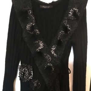 Forla Paris wrap cardigan sweater